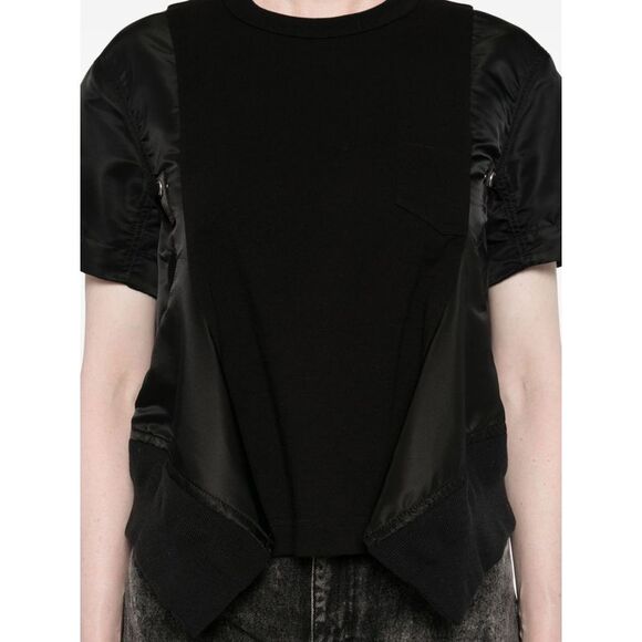 Sacai Women Cotton And Nylon T-Shirt - Picture 2 of 5